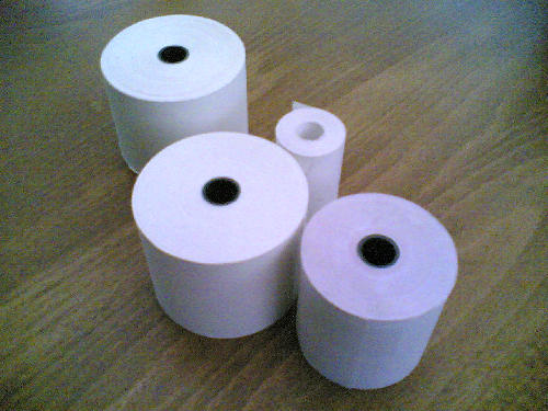 57mm x 57mm Two Ply Till Roll, White/White, 20 rolls